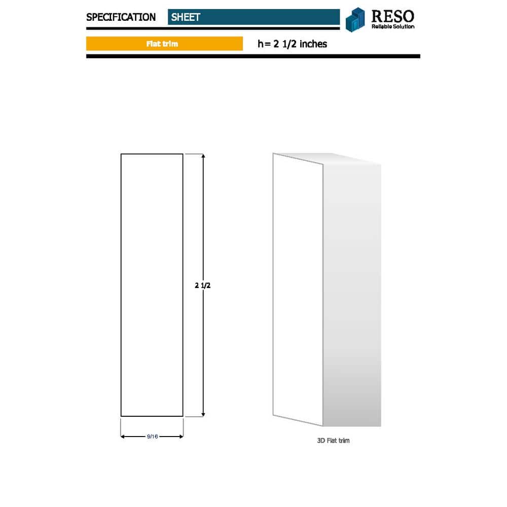 RESO RMC 251 5/8 in. D 2 1/2 in. W 96 in. L Primed Finished 4-Sides FJ Pine Door Window Casing per Box (3)