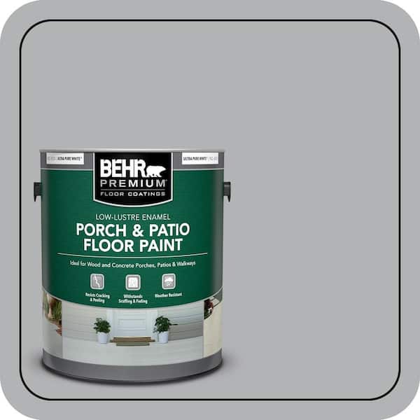 BEHR PREMIUM 1 gal. #PPU26-08 Silverstone Low-Lustre Enamel Interior/Exterior Porch and Patio Floor Paint (2)