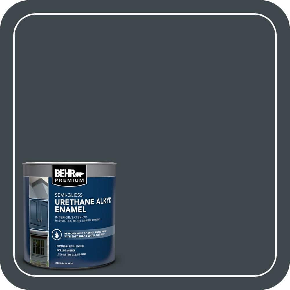 BEHR PREMIUM 1 qt. #PPU25-23 Winter Way Urethane Alkyd Semi-Gloss Enamel Interior/Exterior Paint