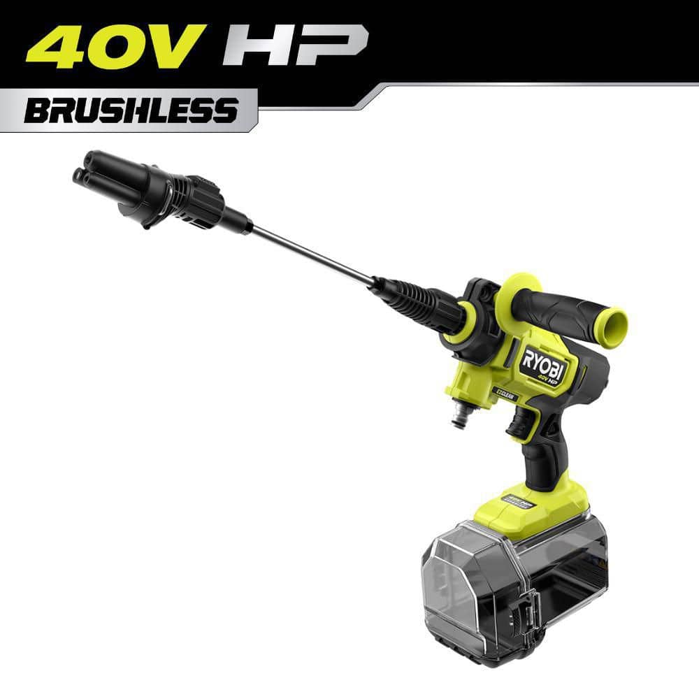 RYOBI 40V HP Brushless EZClean 600 PSI 0.7 GPM Cold Water Electric Power Cleaner (Tool-Only)