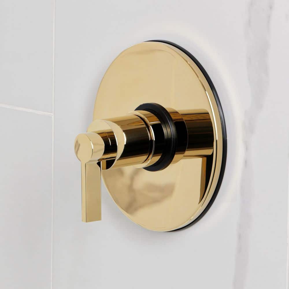 Kingston Brass NuvoFusion 1-Handle 1-Spray Shower Faucet 1.8 GPM in Polished Brass (3)