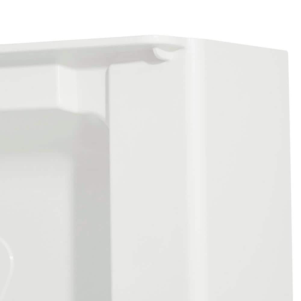 MUSTEE Durabase 48 in. L x 34 in. W Single Threshold Alcove Shower Pan Base with Center Drain in White (3)
