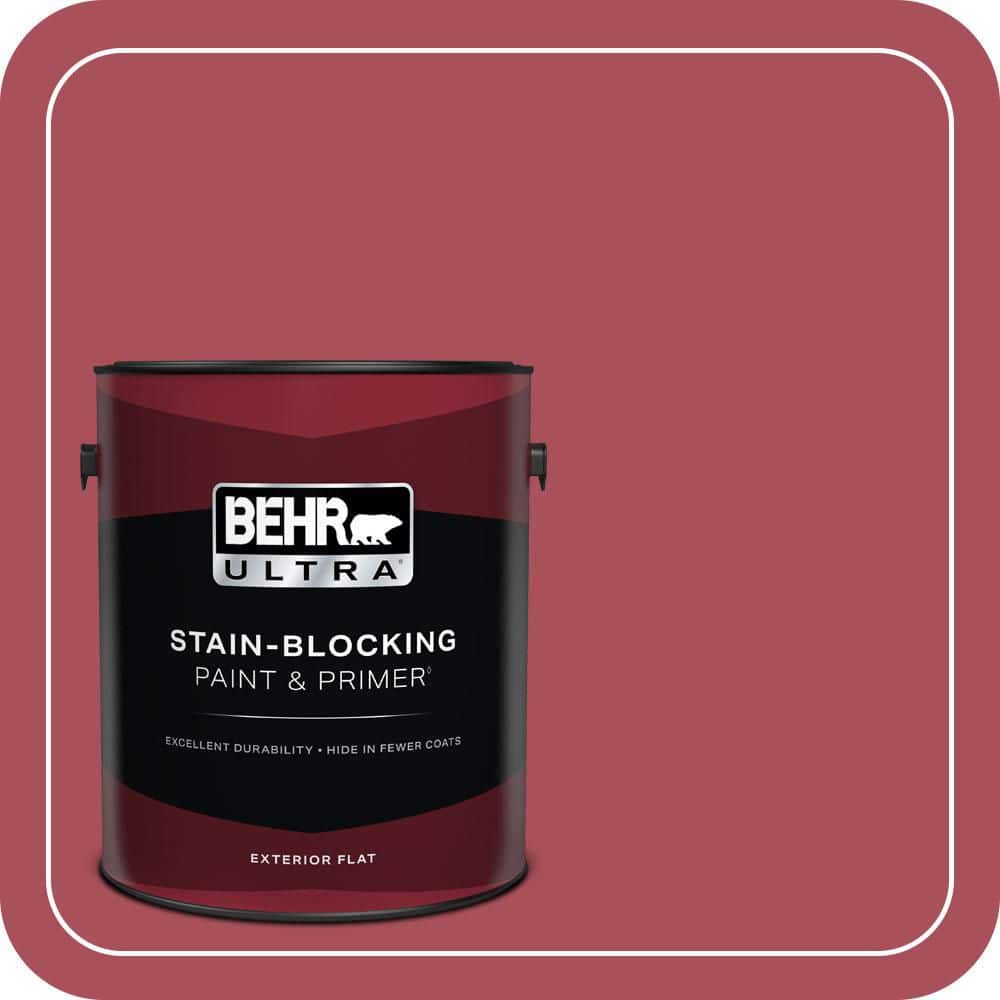 BEHR ULTRA 1 gal. #T13-18 Ski Patrol Flat Exterior Paint & Primer