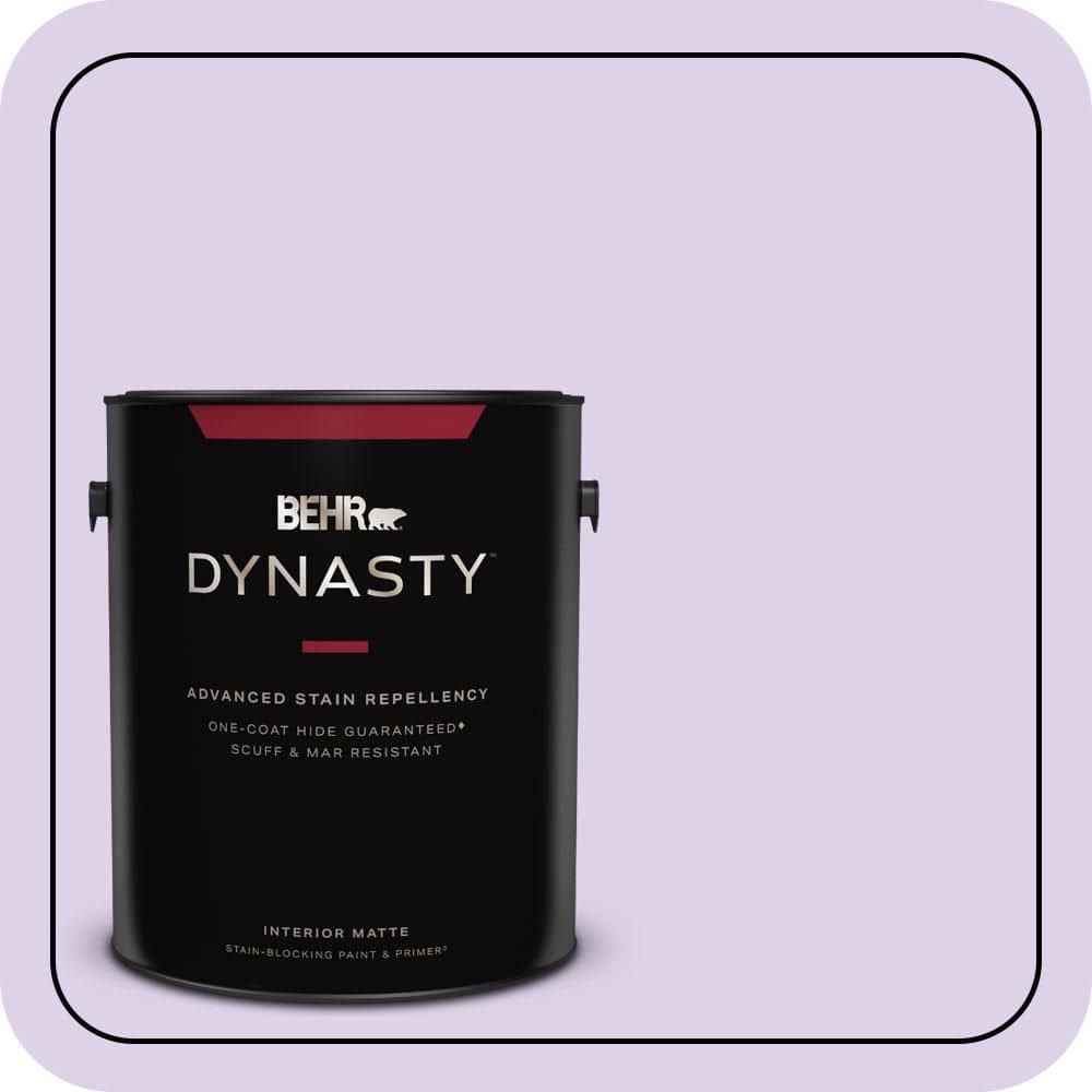 BEHR DYNASTY 1 gal. #P570-1 Teary Eyed Matte Interior Stain-Blocking Paint & Primer