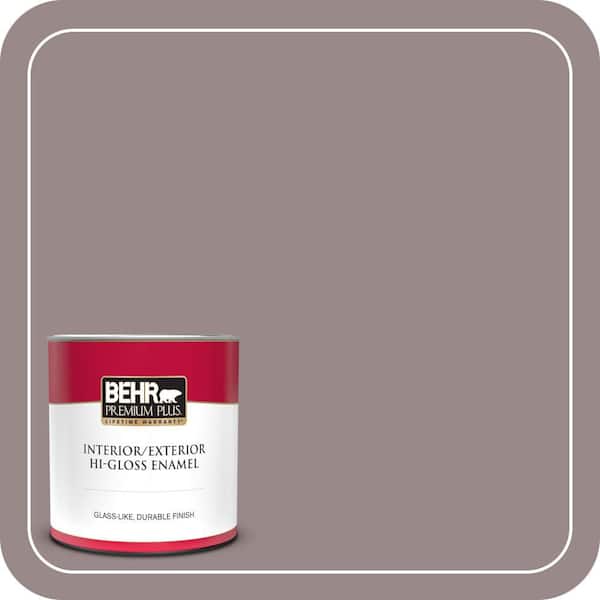 BEHR PREMIUM PLUS 1 qt. #MQ1-37 Fashion Week Hi-Gloss Enamel Interior/Exterior Paint & Primer (2)