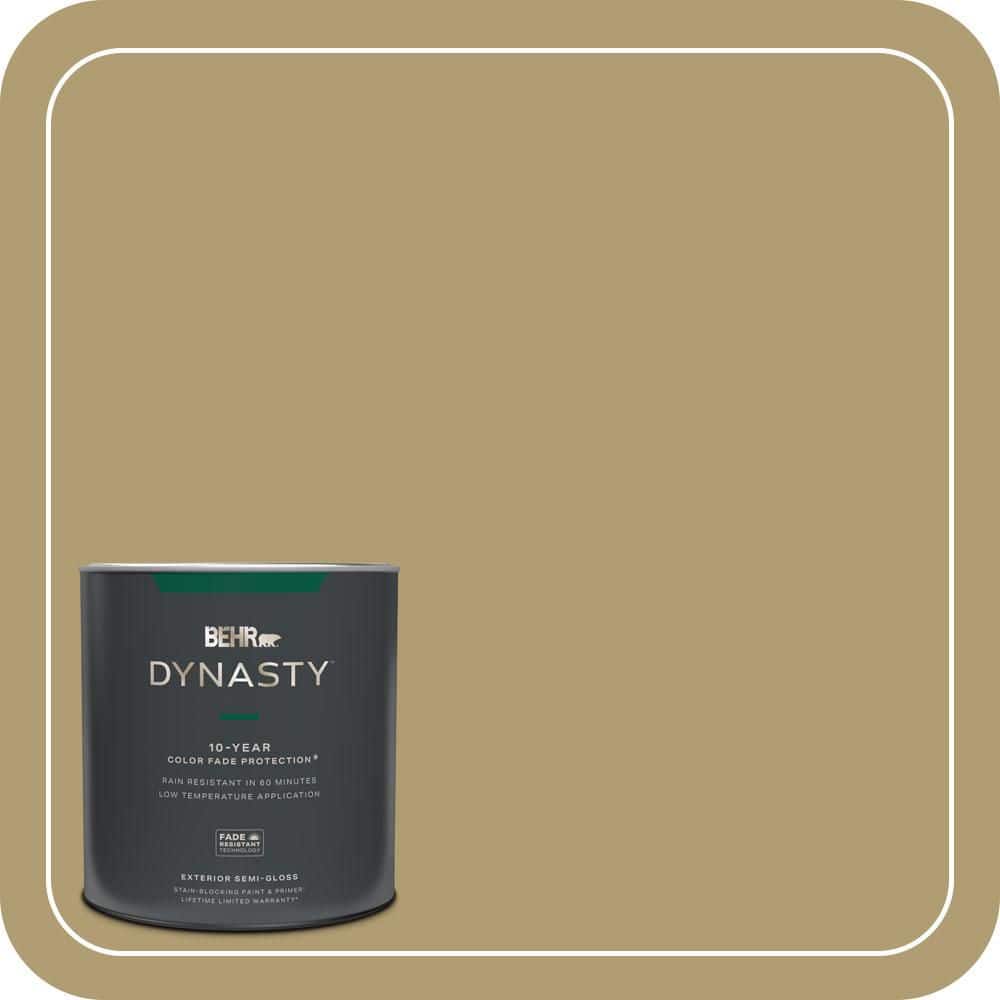 BEHR DYNASTY 1 qt. #QE-36 Golden Sage Semi-Gloss Exterior Stain-Blocking Paint & Primer