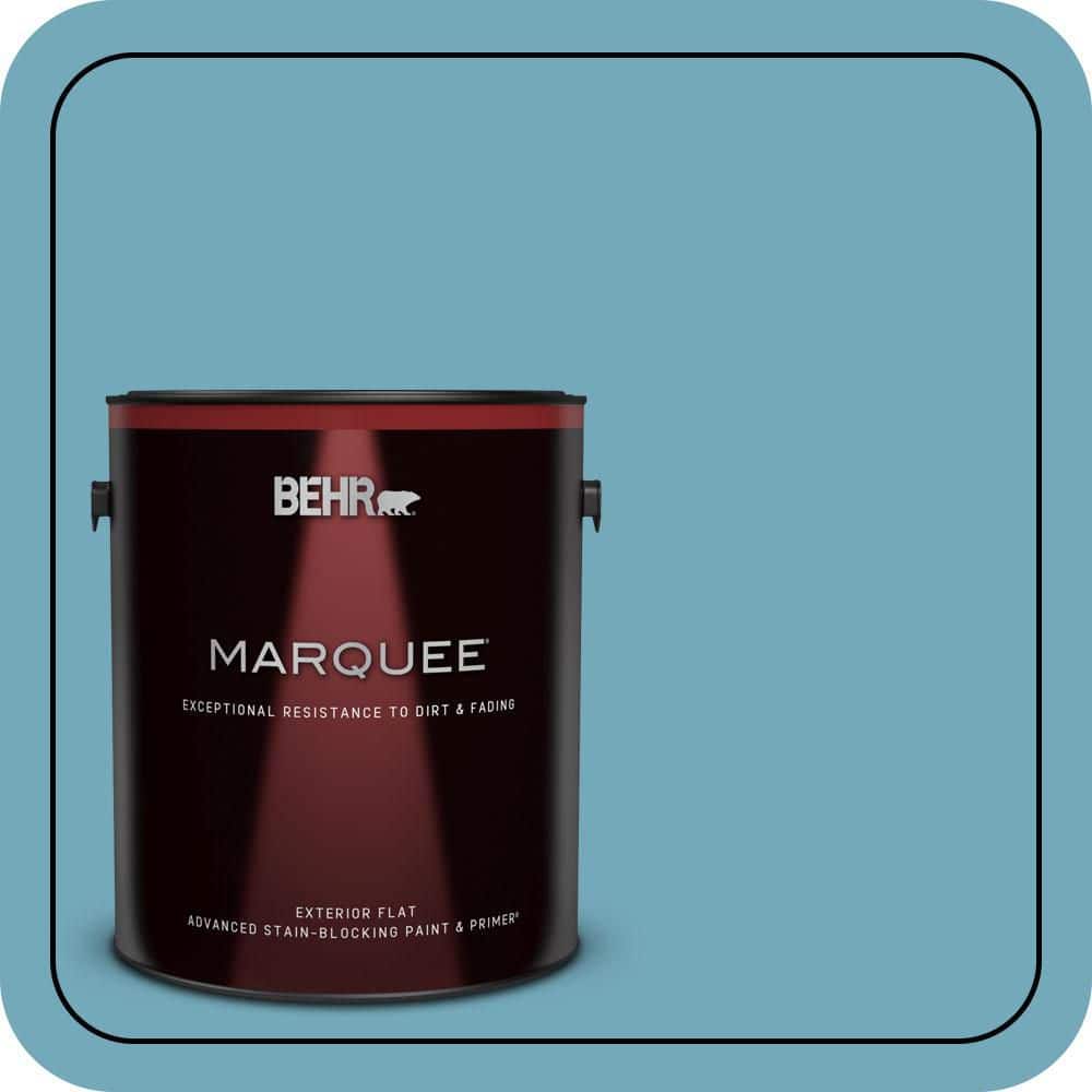 BEHR MARQUEE 1 gal. #S460-4 Snowboard Flat Exterior Paint & Primer