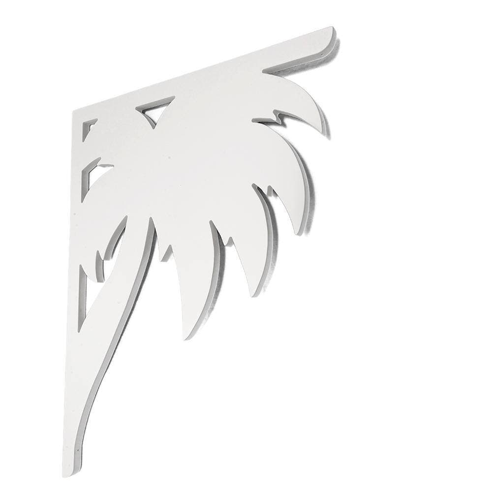 Nature Brackets Decorative 16 in. Paintable PVC Palm Mailbox or Porch Bracket