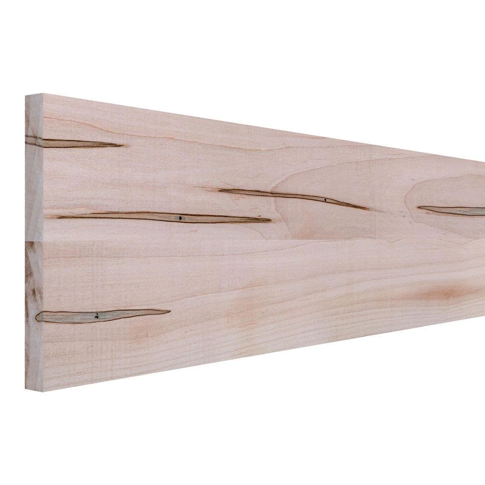 Ornamental Mouldings 3/4 in. D x 7.25 in. W x 4 ft. L Unfinished Natural Ambrosia Maple Wood Board (1)