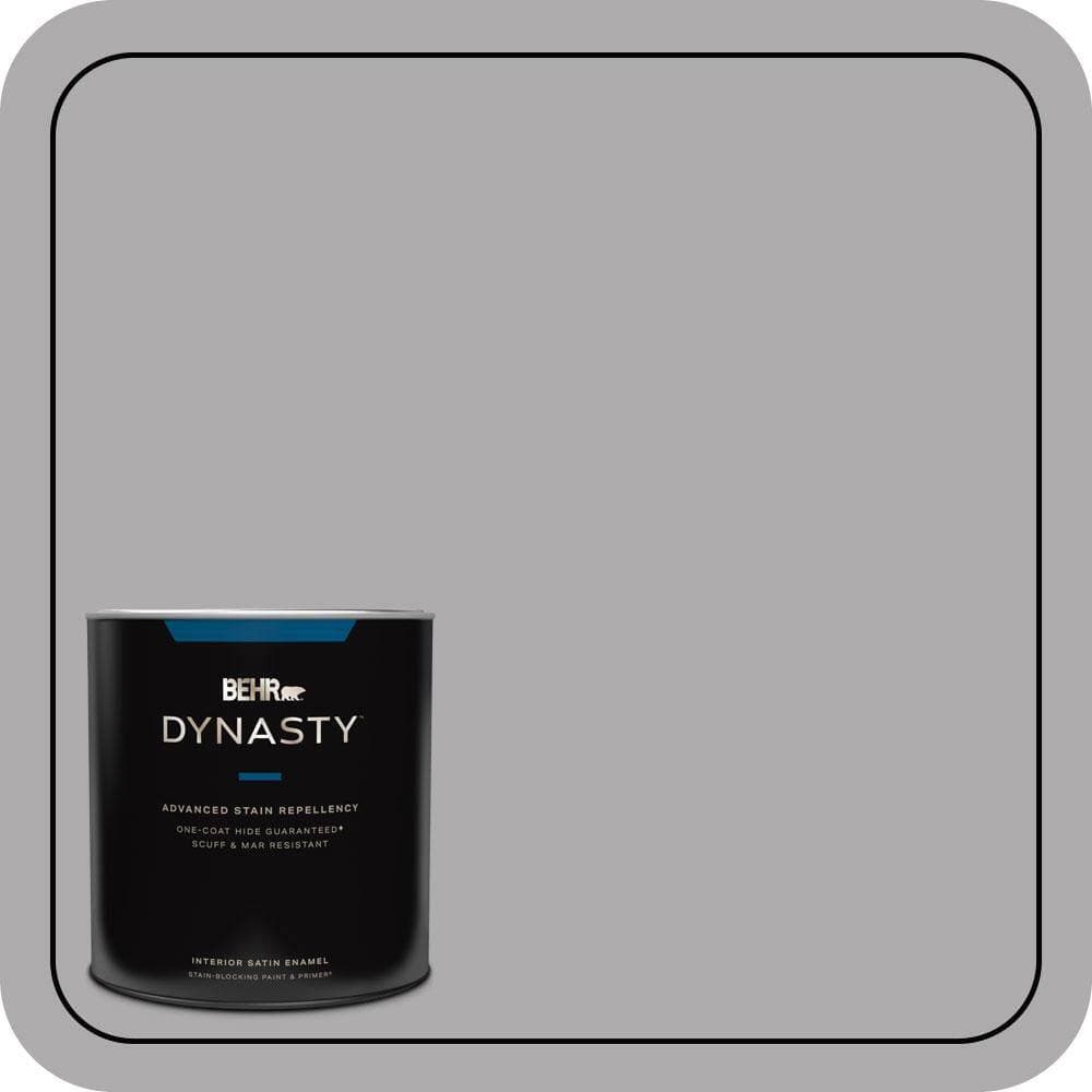 BEHR DYNASTY 1 qt. #MQ5-04 Classy One-Coat Hide Satin Enamel Interior Stain-Blocking Paint & Primer