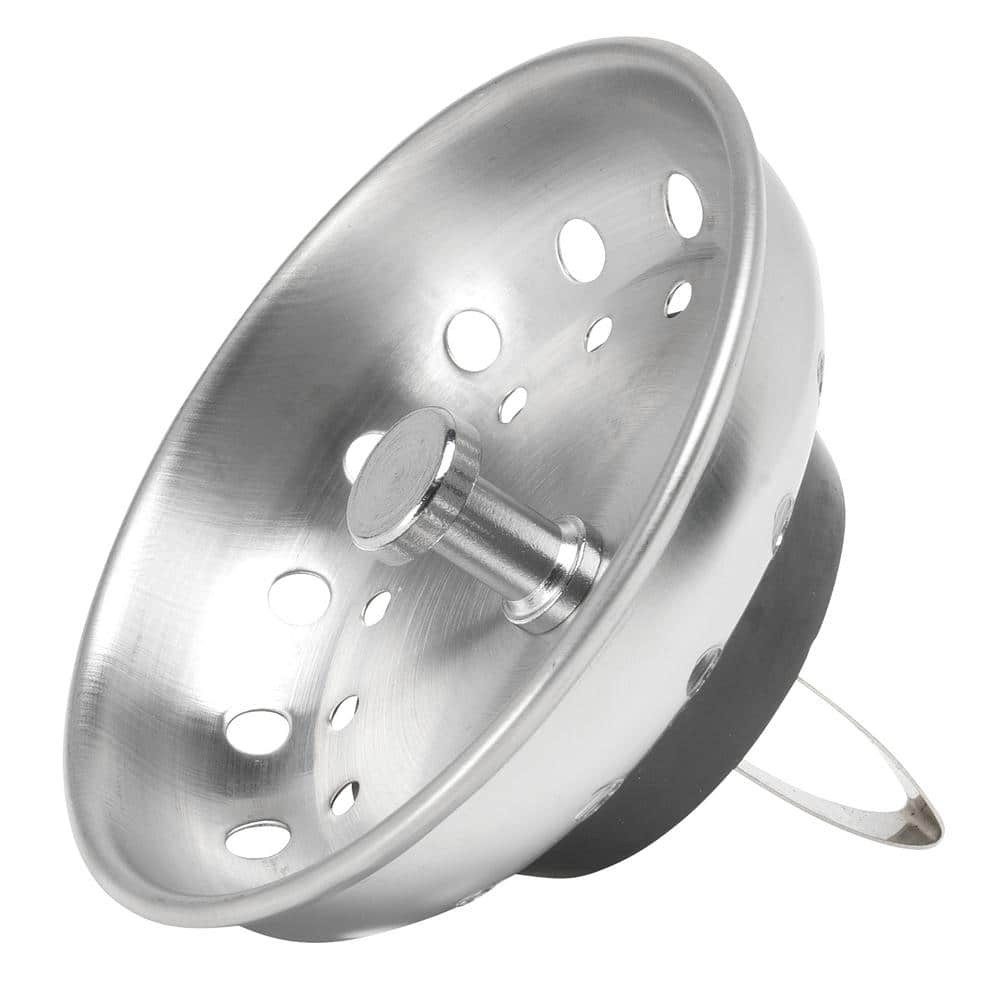 Glacier Bay Spring Clip Kitchen Sink Strainer Replacement Basket - Stainless Steel with Brushed Finish