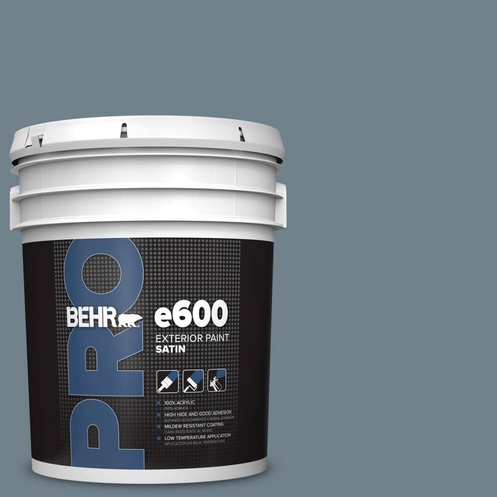 BEHR PRO 5 gal. #PPU13-04 Atlantic Shoreline Satin Exterior Paint