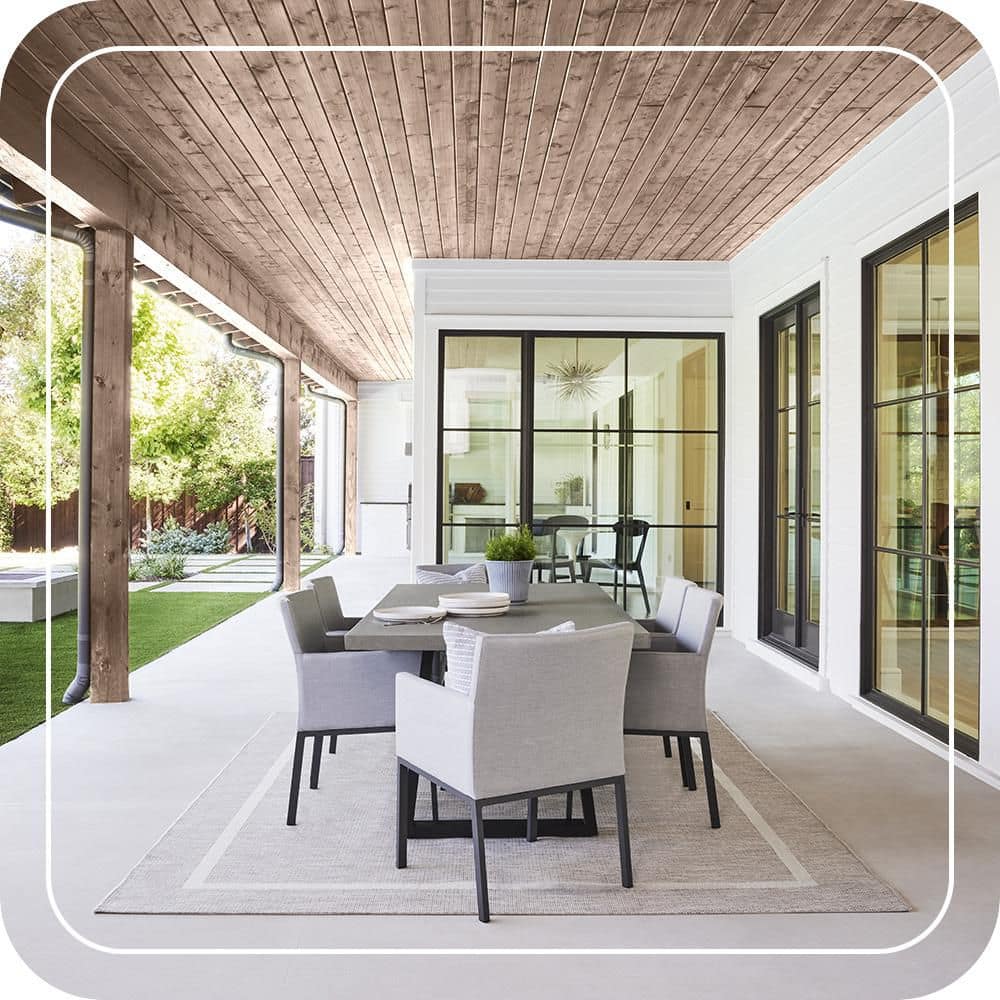 BEHR PREMIUM 1 gal. #ST-160 Rose Beige Semi-Transparent Waterproofing Exterior Wood Stain and Sealer (3)