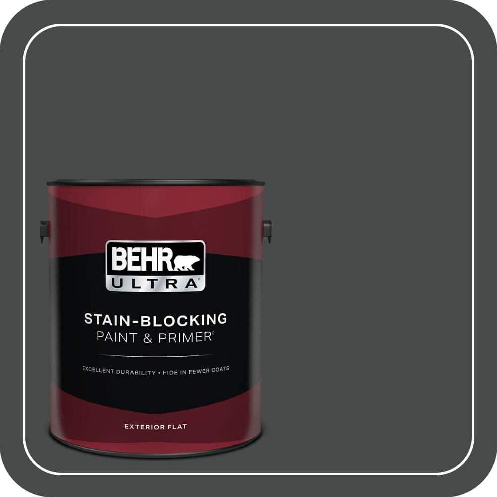 BEHR ULTRA 1 gal. #N450-7 Astronomical Flat Exterior Paint & Primer
