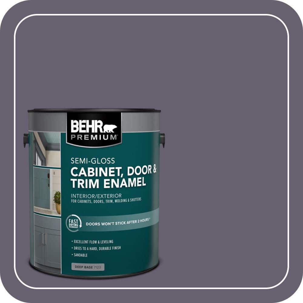 BEHR PREMIUM 1 gal. #N560-6 Fashionista Semi-Gloss Enamel Interior/Exterior Cabinet, Door & Trim Paint