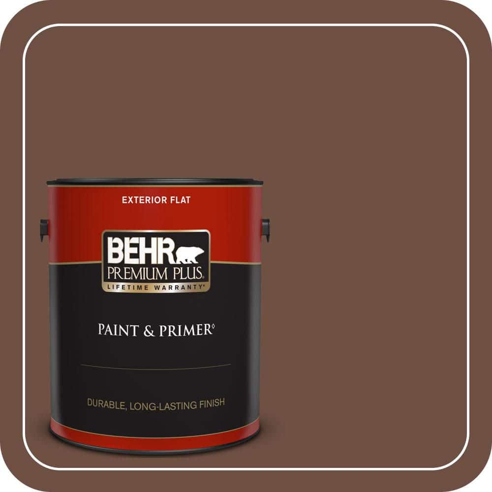 BEHR PREMIUM PLUS 1 gal. #PPU3-19 Moroccan Henna Flat Exterior Paint & Primer (1)