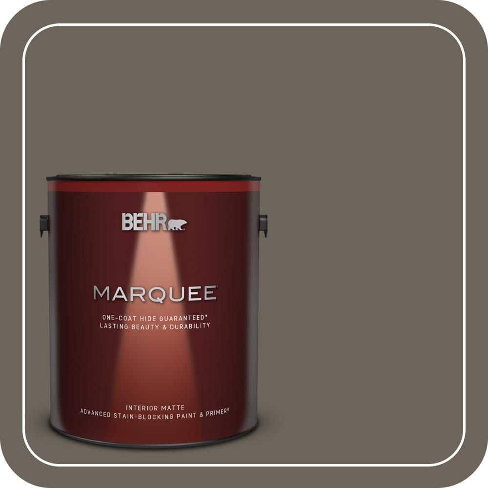 BEHR MARQUEE 1 gal. #N360-6 Patio Stone One-Coat Hide Matte Interior Paint & Primer (1)