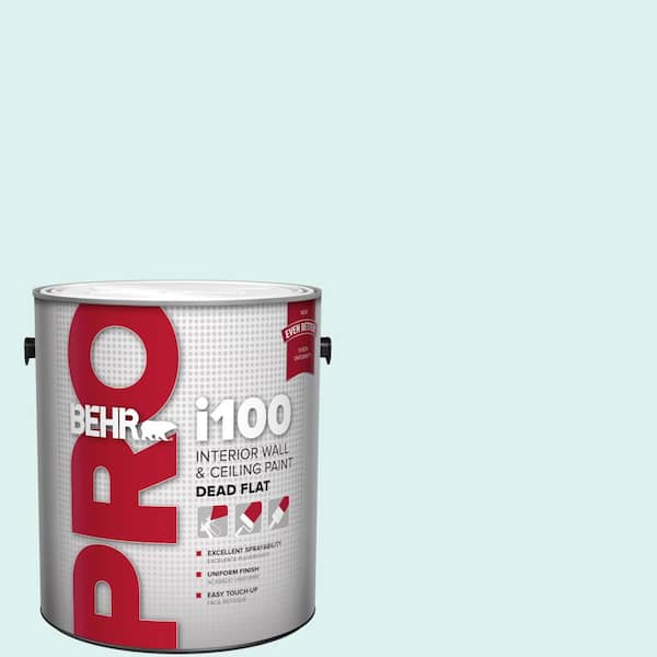 BEHR PRO 1 gal. #500C-2 Aqua Pura Dead Flat Interior Paint (2)