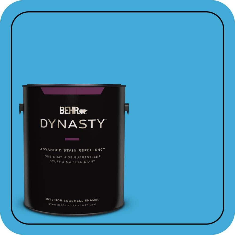 BEHR DYNASTY 1 gal. #550B-5 Windjammer Eggshell Enamel Interior Stain-Blocking Paint & Primer