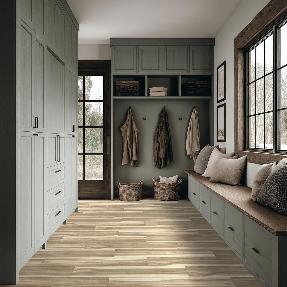 Unbranded Ansley Amber 8 in. x 40 in. Matte Porcelain Floor and Wall Tile (2.22 sq. ft./Each) (3)