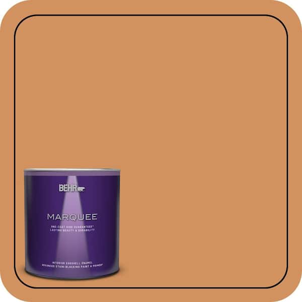 BEHR PREMIUM PLUS #BIC-15 Golden Poppy Enamel Low Odor & Primer (2)