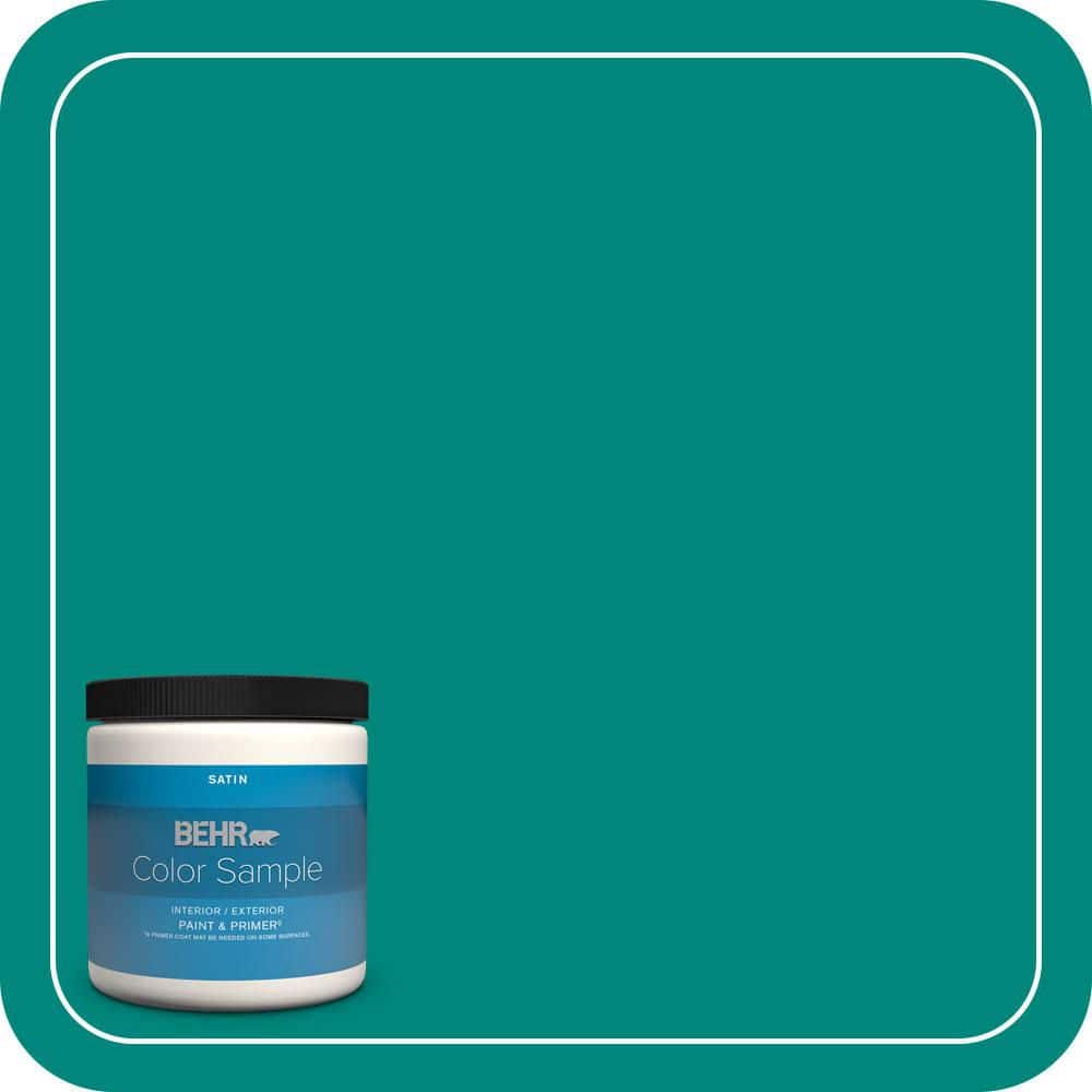 BEHR PREMIUM PLUS #P450-7 Mystic Turquoise Enamel Low Odor & Primer (1)