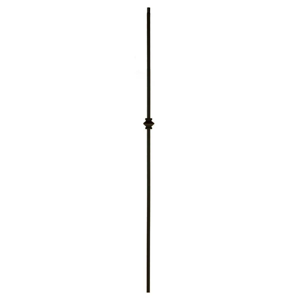 WM Coffman 44 in. x 1/2 in. Satin Black Single Knuckle Hollow Iron Baluster