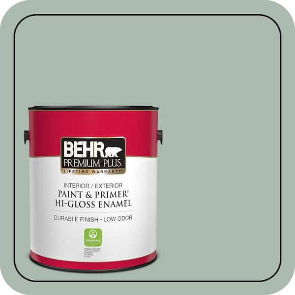 BEHR PREMIUM PLUS #PPU11-14 Zen Enamel Interior/Exterior Paint & Primer Color Sample (2)