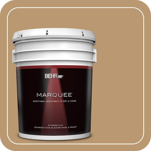 BEHR PREMIUM PLUS #ECC-24-1 Amber Leaf Flat Interior/Exterior Paint & Primer Color Sample (2)