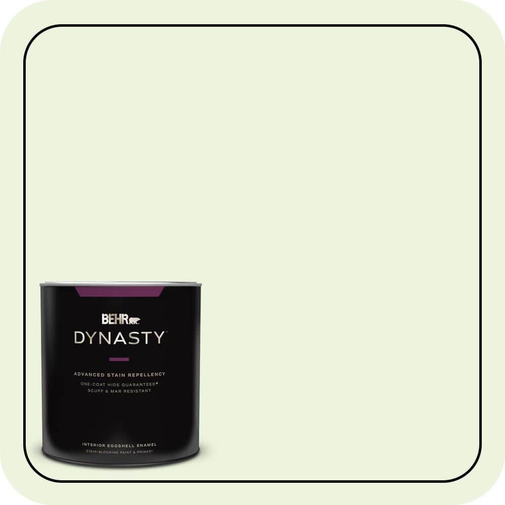 BEHR DYNASTY 1 qt. #430C-1 White Willow Eggshell Enamel Interior Stain-Blocking Paint & Primer