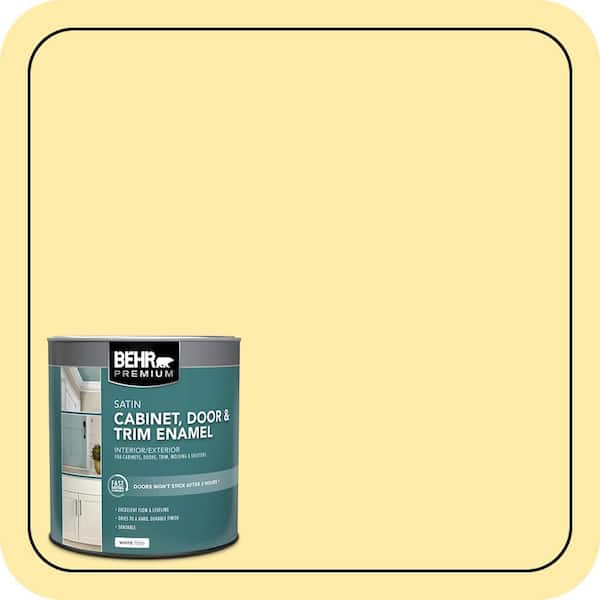 BEHR PREMIUM 1 qt. #P300-3 Rite of Spring Satin Enamel Interior/Exterior Cabinet, Door & Trim Paint (2)