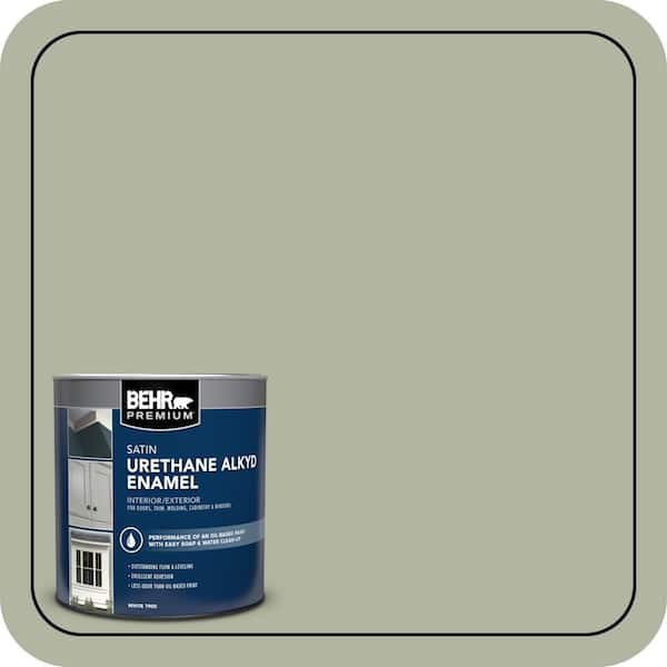 BEHR PREMIUM 1 qt. #PPU11-09 Environmental Satin Enamel Urethane Alkyd Interior/Exterior Paint (2)