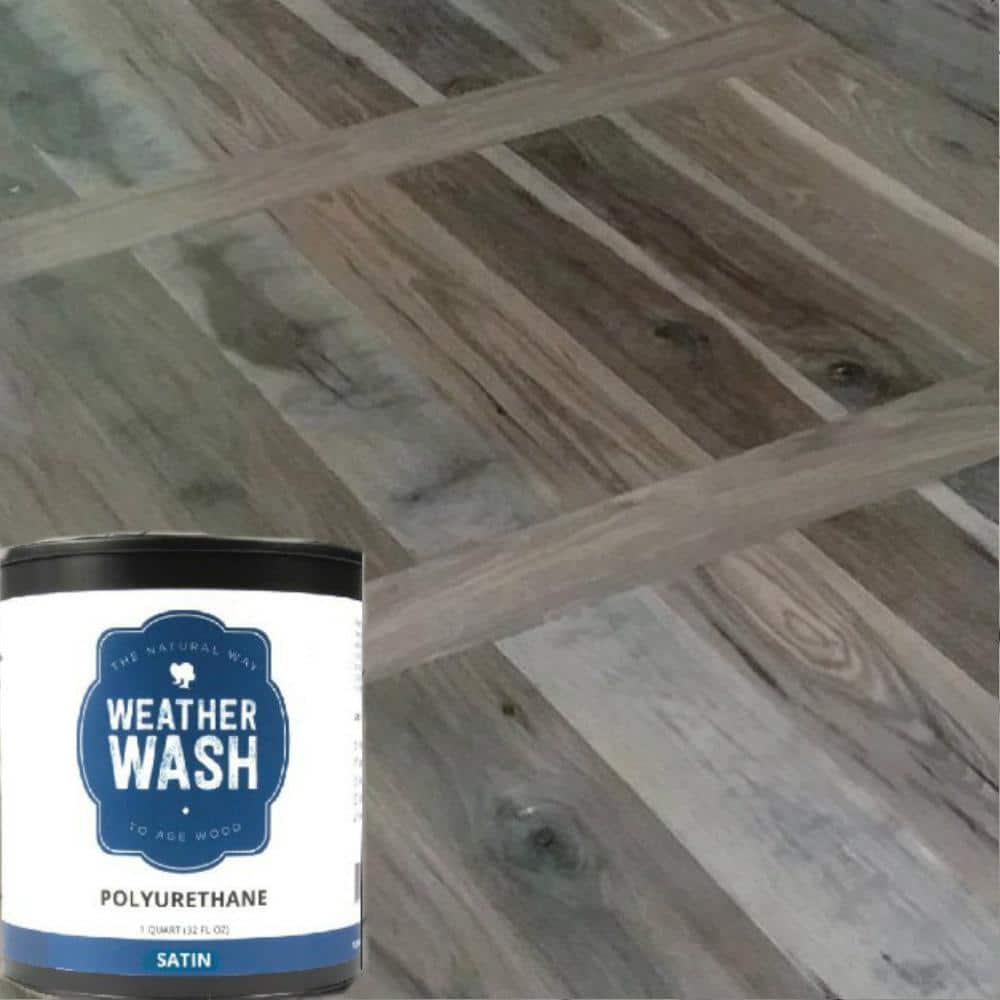 Unbranded 1 gal. Weather Wash Clear Satin Water-Based Sealer Interior Polyurethane