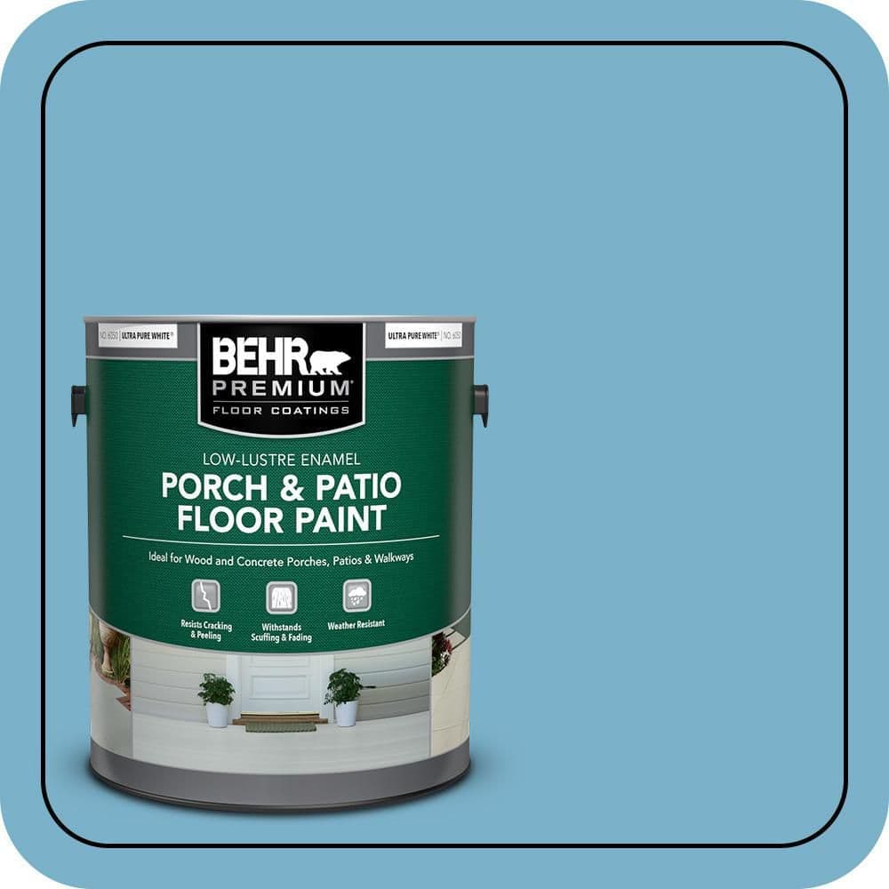 BEHR PREMIUM #M490-4 Low-Lustre Enamel Interior/Exterior Porch and Patio Floor Paint (1)