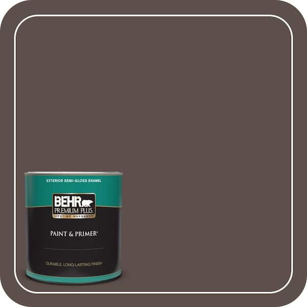 BEHR PREMIUM PLUS 1 gal. Home Decorators Collection #HDC-AC-07 Oak Creek Semi-Gloss Enamel Low Odor Interior Paint & Primer (3)