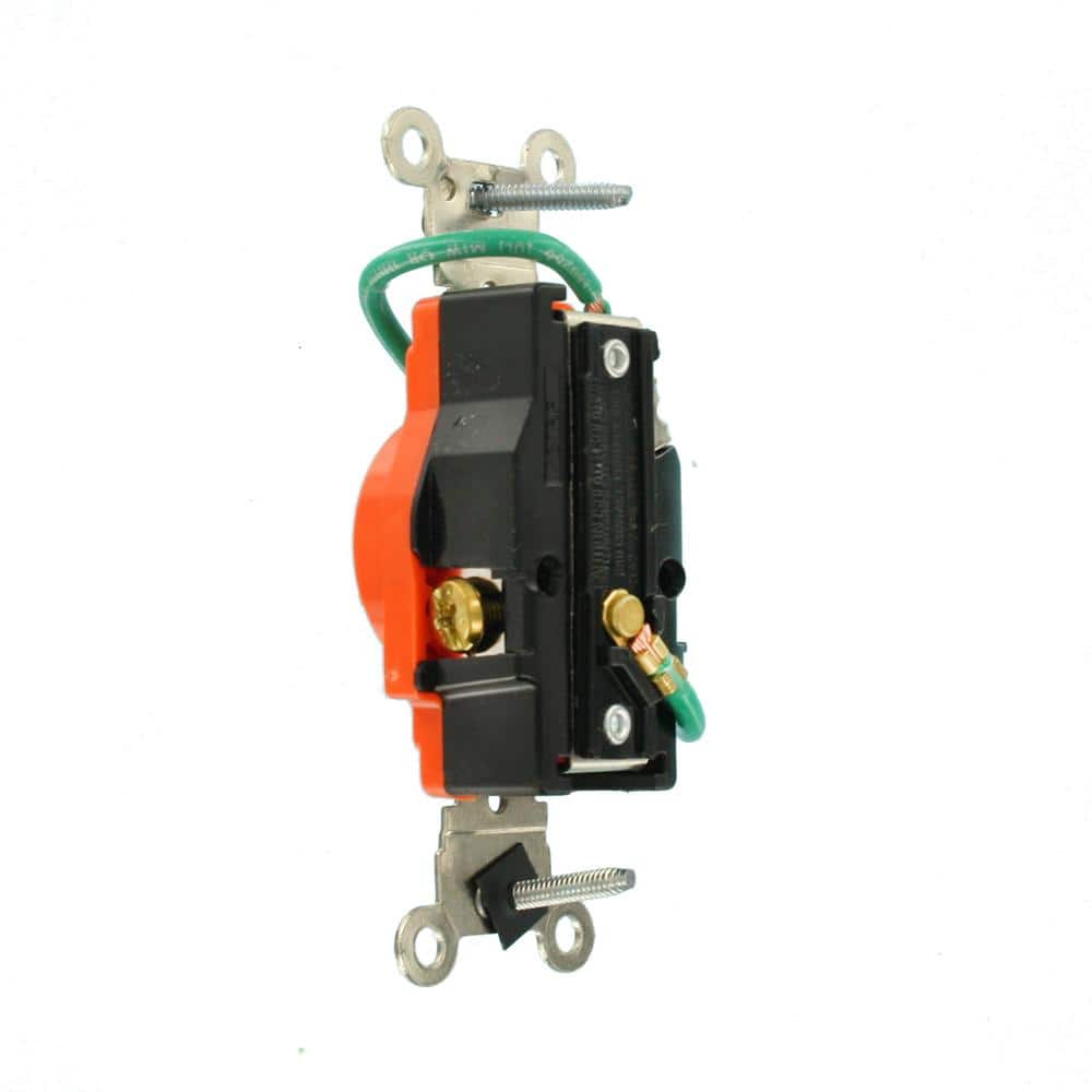 Leviton 20 Amp 125 V Hospital Grade Isolated Ground Single Outlet/Receptacle, Orange (1-Pack) 8310-OIG (2)