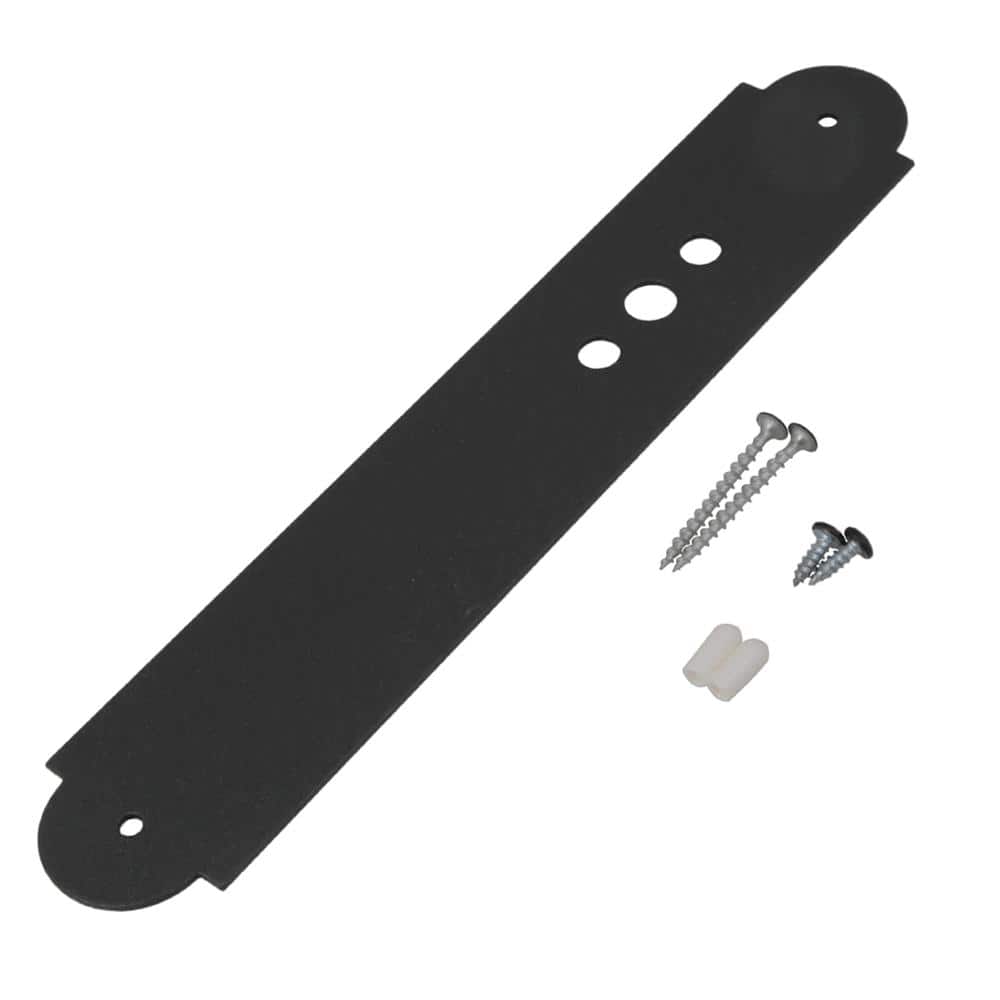 Clopay Black Escutcheon Plate For Lock Mounting (1)