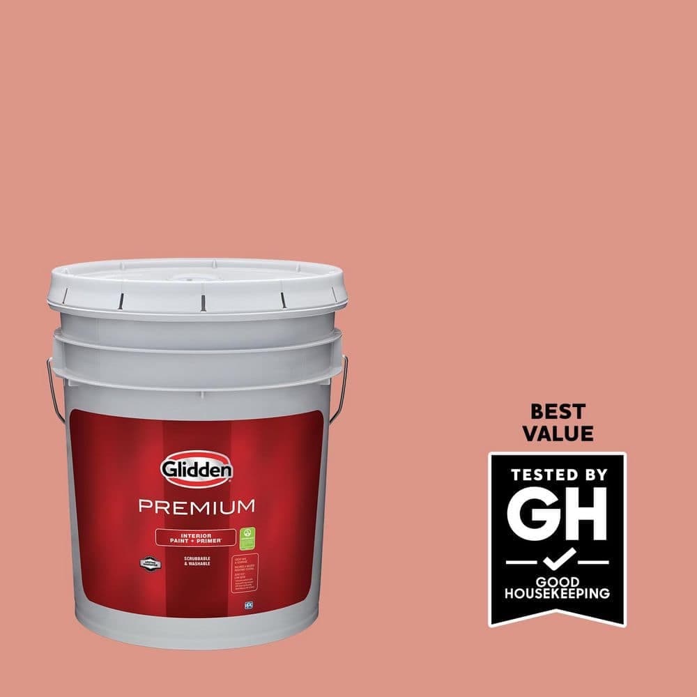 Glidden Premium 5 gal. PPG1064-5 Holland Tile Satin Interior Latex Paint