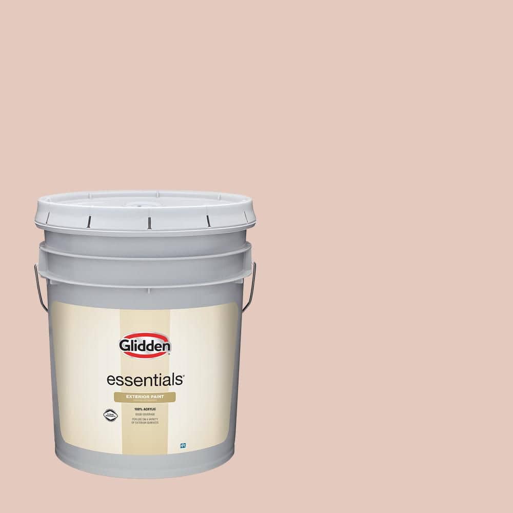 Glidden Essentials 5 gal. PPG1068-3 Sultan Sand Semi-Gloss Exterior Paint