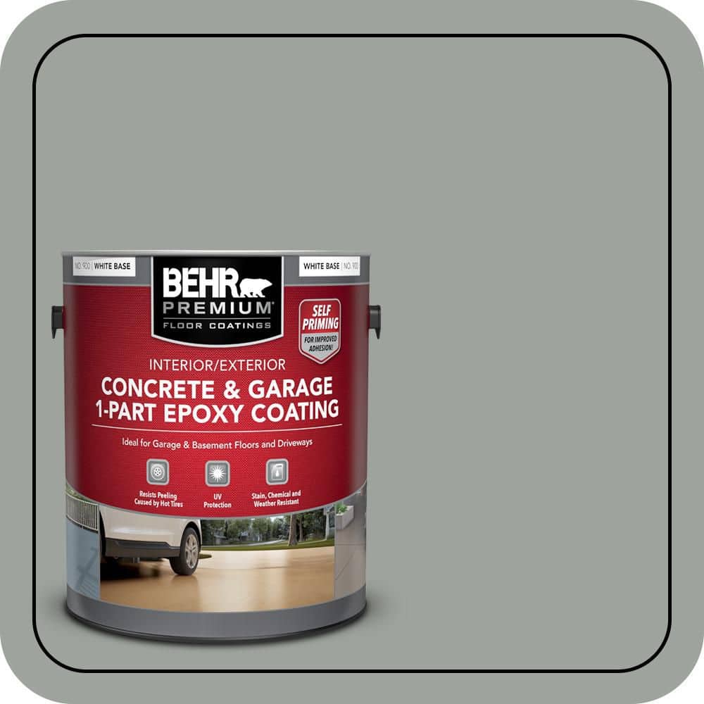 BEHR PREMIUM #710F-4 Self-Priming 1-Part Epoxy Satin Interior/Exterior Concrete and Garage Floor Paint (1)