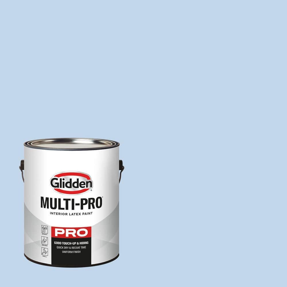 Glidden Multi-Pro 1 gal. PPG1242-2 Touch of Blue Ultra Flat Interior Paint (1)