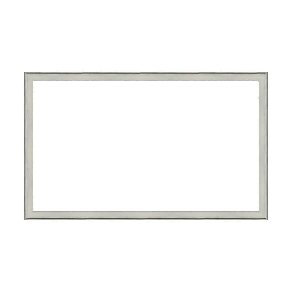 Amanti Art Mirror Makeover Flair Silver Patina 61.25 in. W x 37.25 in. H Bathroom Mirror Frame Border Kit-Fits a 60 x 36 mirror (1)