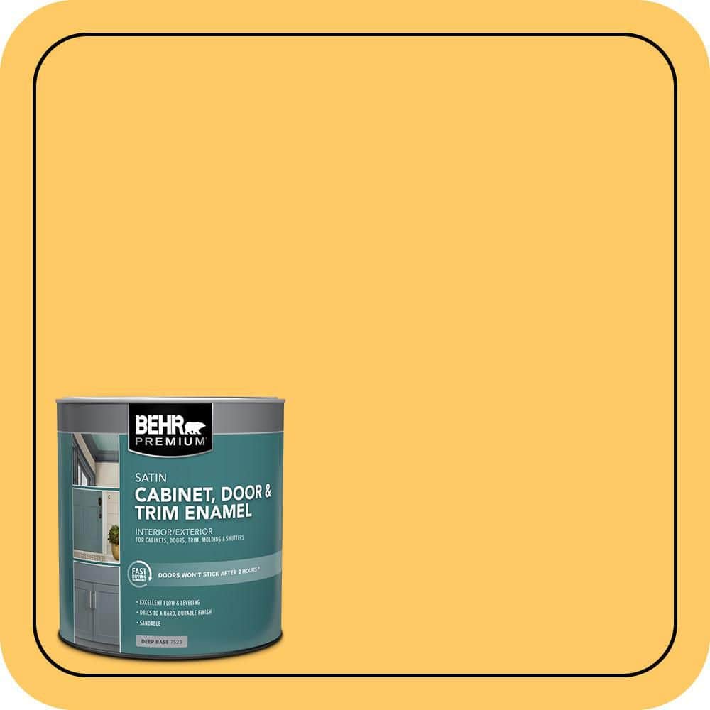 BEHR PREMIUM 1 qt. #P270-5 Fuzzy Duckling Satin Enamel Interior/Exterior Cabinet, Door & Trim Paint
