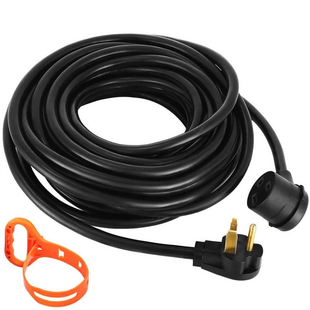 SVOPES Welder Extension Cord, 25 ft. 10 Gauge / 3 Conductors, Cord Rating, indoor Braided, Extension Cord, Black (1)