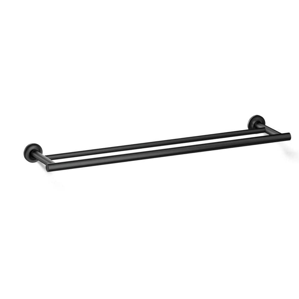 KOHLER Purist 24 in. Double Towel Bar in Matte Black (1)