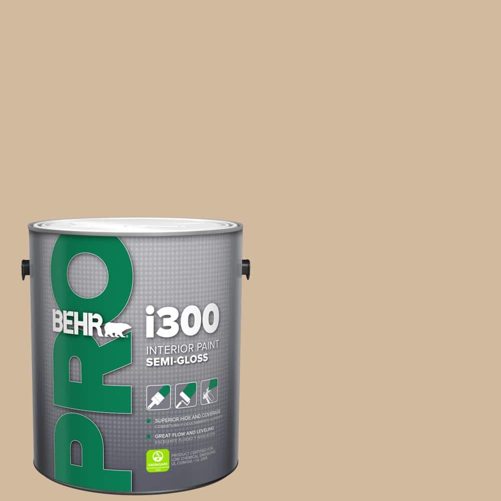 BEHR PRO 1 gal. #S280-3 Practical Tan Semi-Gloss Interior Paint (1)