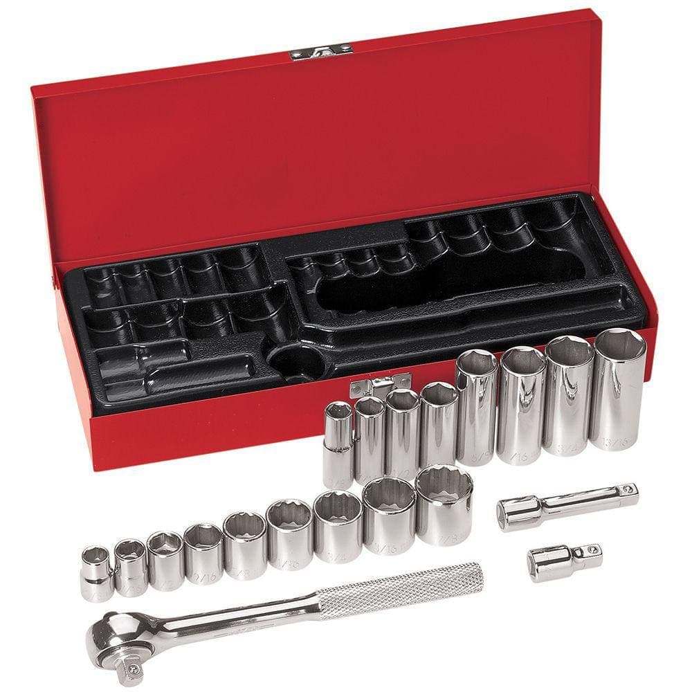 Klein Tools 20-Piece 3/8 in. Drive Socket Wrench Set (1)