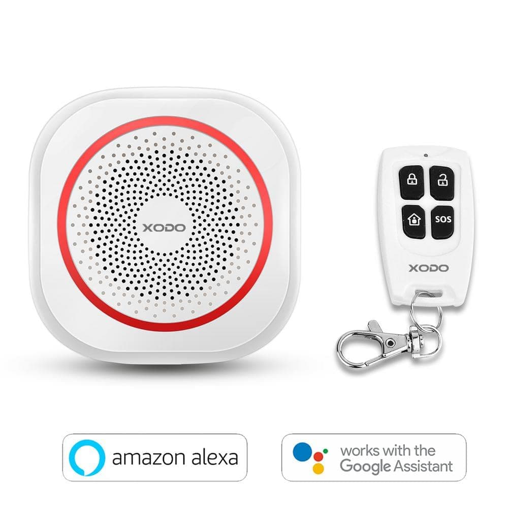 Xodo Wi-Fi Wireless Smart Home Security Alarm System Strobe LED Flashing - DIY Easy Installation-90 DB-Smart Phone Compatible (1)