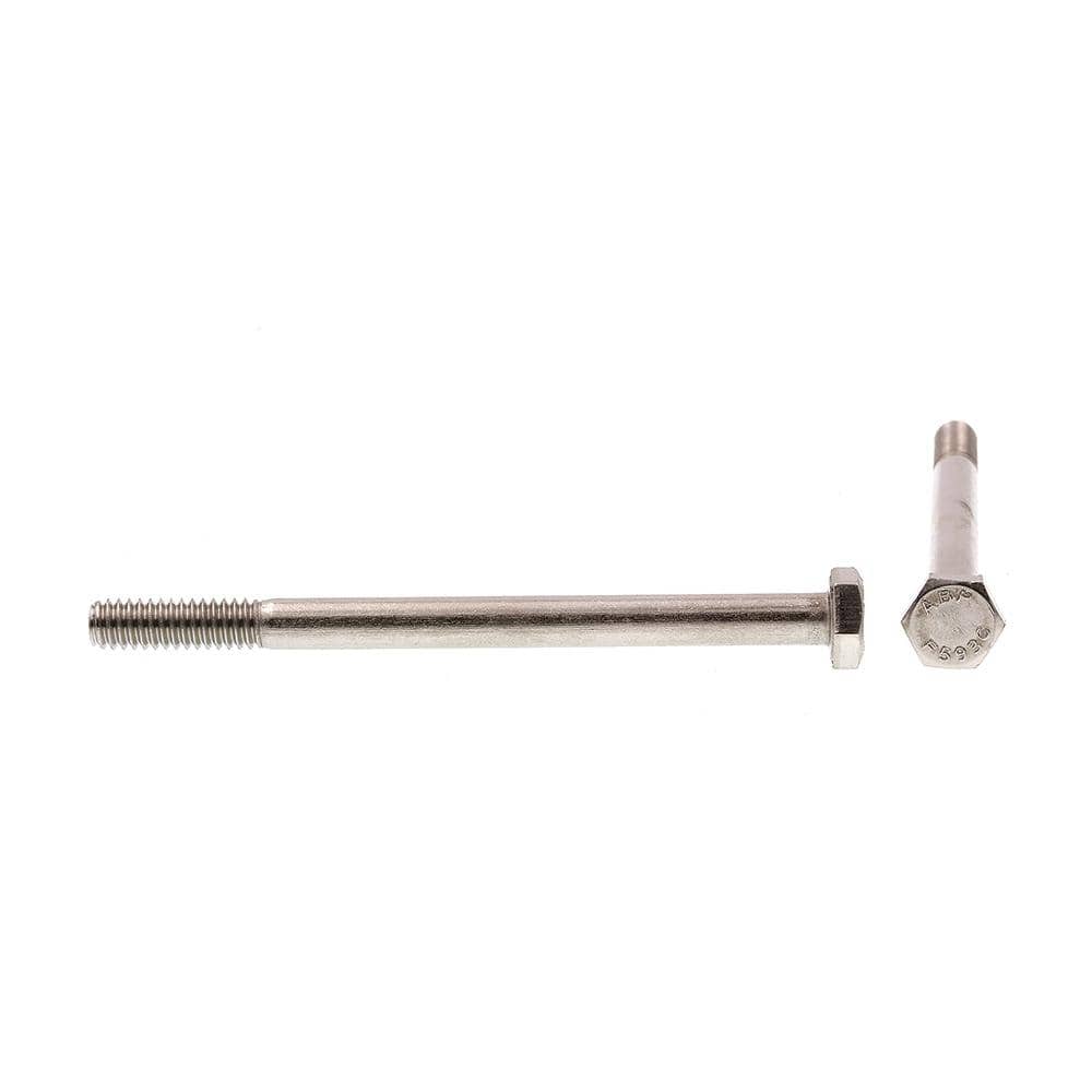 Prime-Line 1/4 in.-20 x 3-1/2 in. Grade 304 Stainless Steel Hex Bolts (25-Pack) (2)