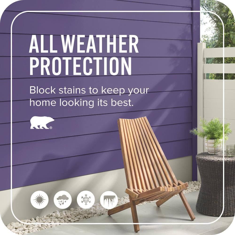 BEHR ULTRA 1 qt. #MQ4-28 Purple Sky Satin Enamel Exterior Paint & Primer (4)